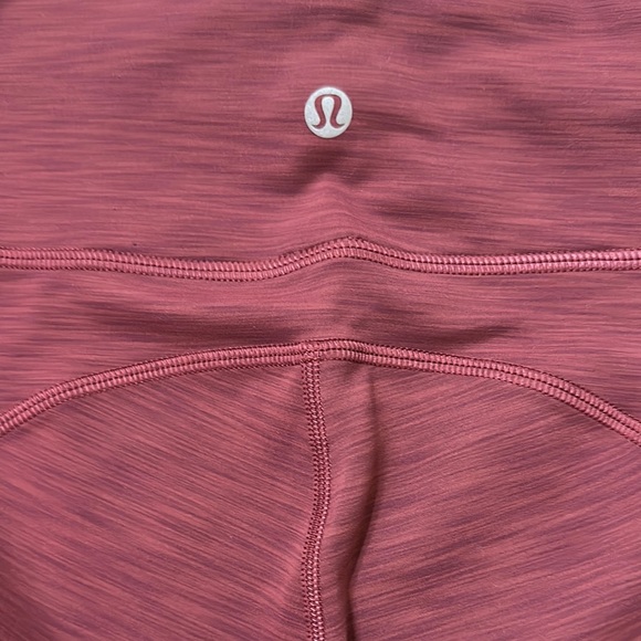 Lululemon High-Rise Tights in Heathered Mulled Wine size 4 Like new - Picture 5 of 6